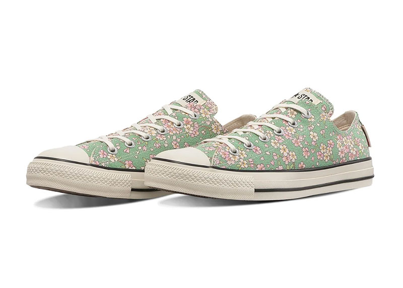 Light Green Kimono Converse Shoes All Star WF OX